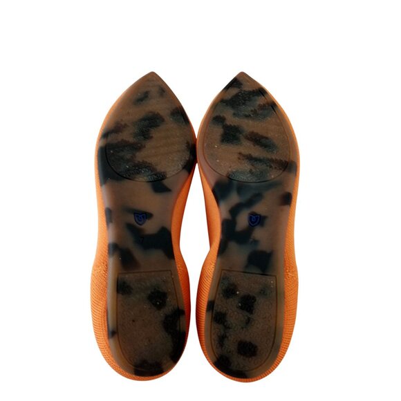 Rothy's The Point Tangerine Orange Ballet Flats Shoes - Picture 7 of 8